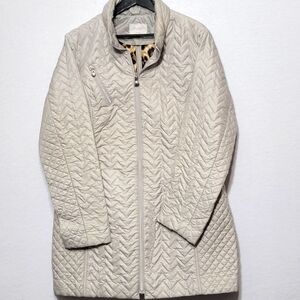 laundry‎ by shelli segal Light Gray Puffer Coat Size XL